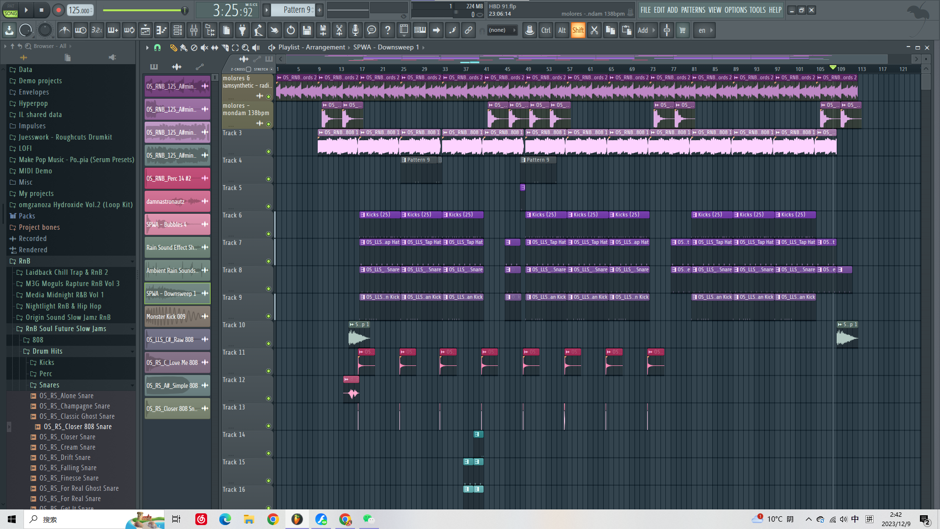 FL Studio 编曲工程截图